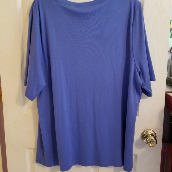 Womens Karen Scott Top Size 3X NWT Elbow Sleeve - Picture 7 of 7